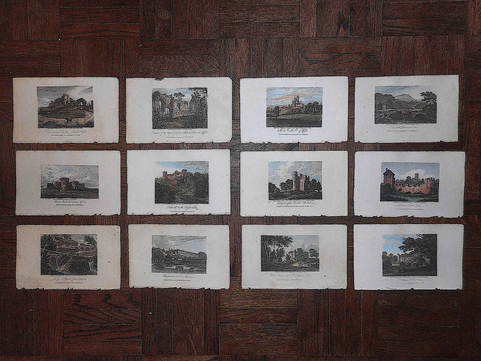 Authentic Antique 19th C. Architectural Engravings-England-Set of 12 - 6