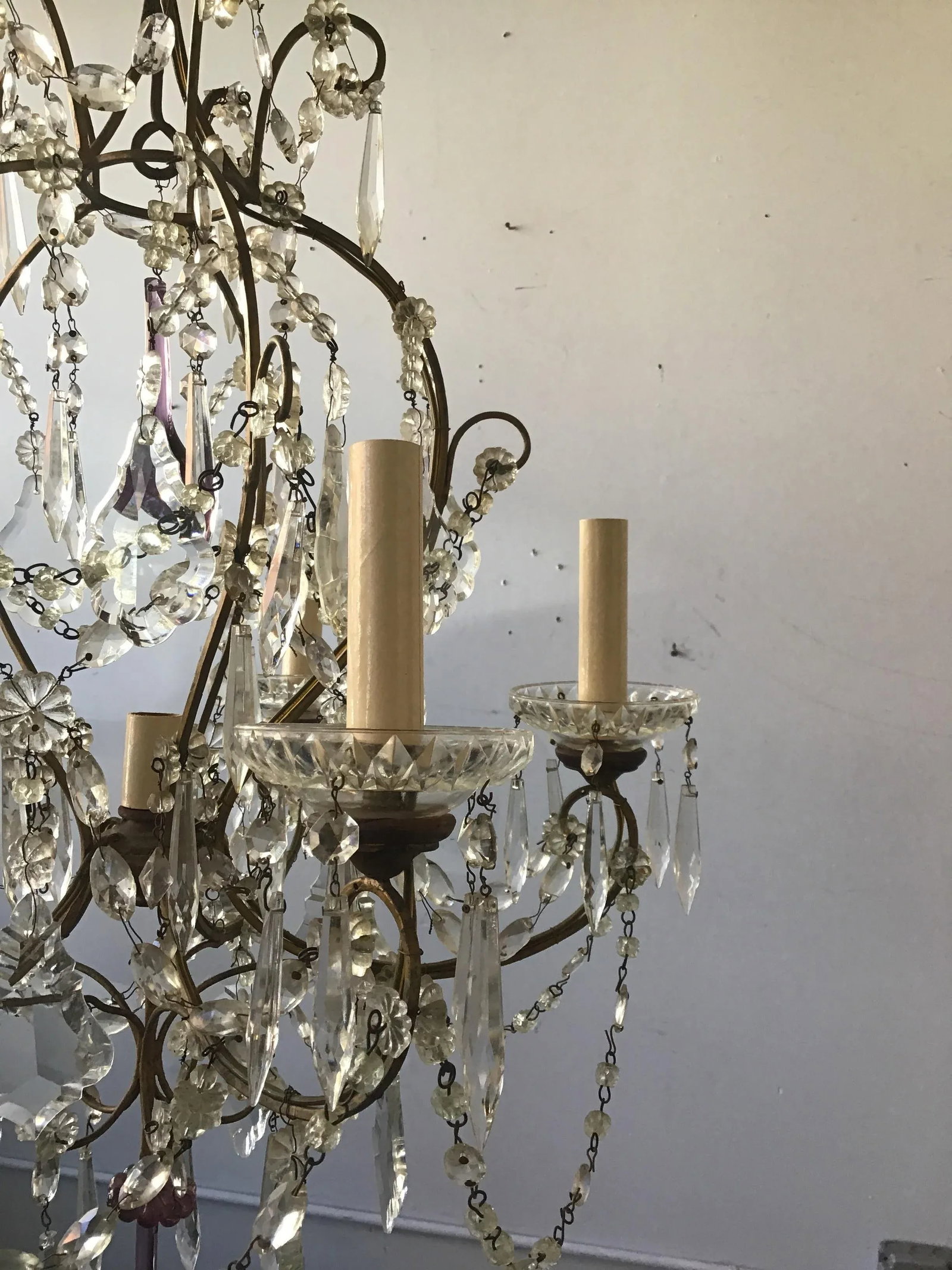 1960s Italian Crystal Chandelier - 10