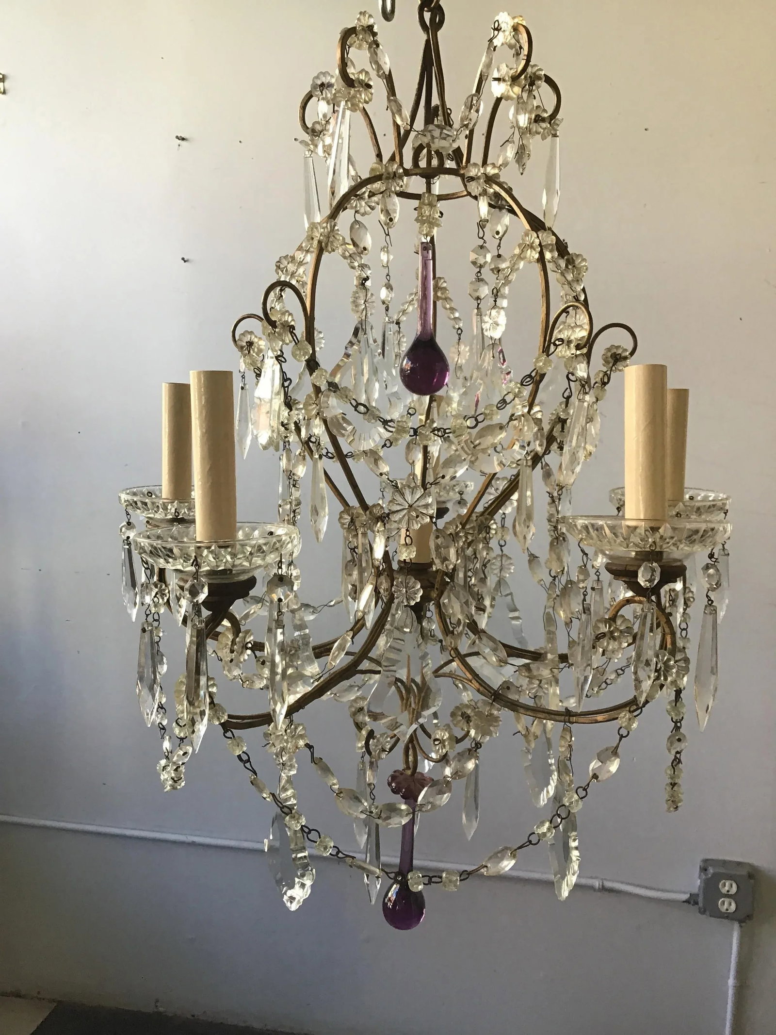 1960s Italian Crystal Chandelier - 2