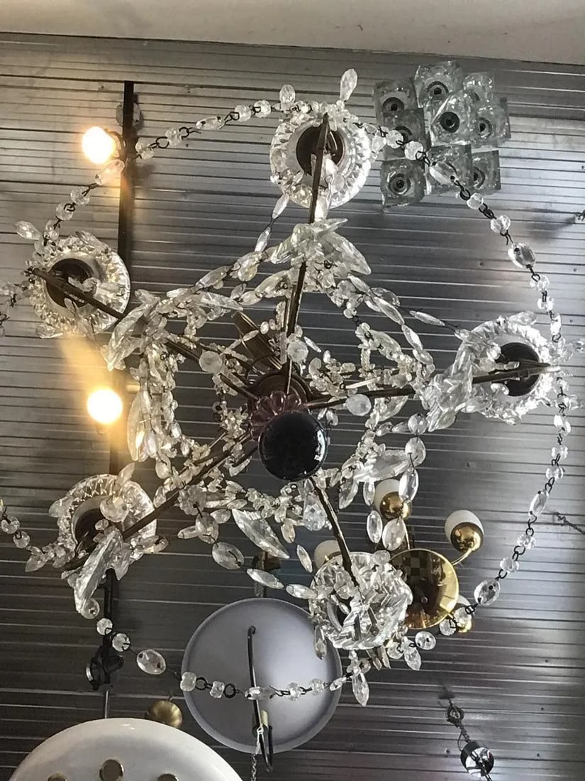 1960s Italian Crystal Chandelier - 3