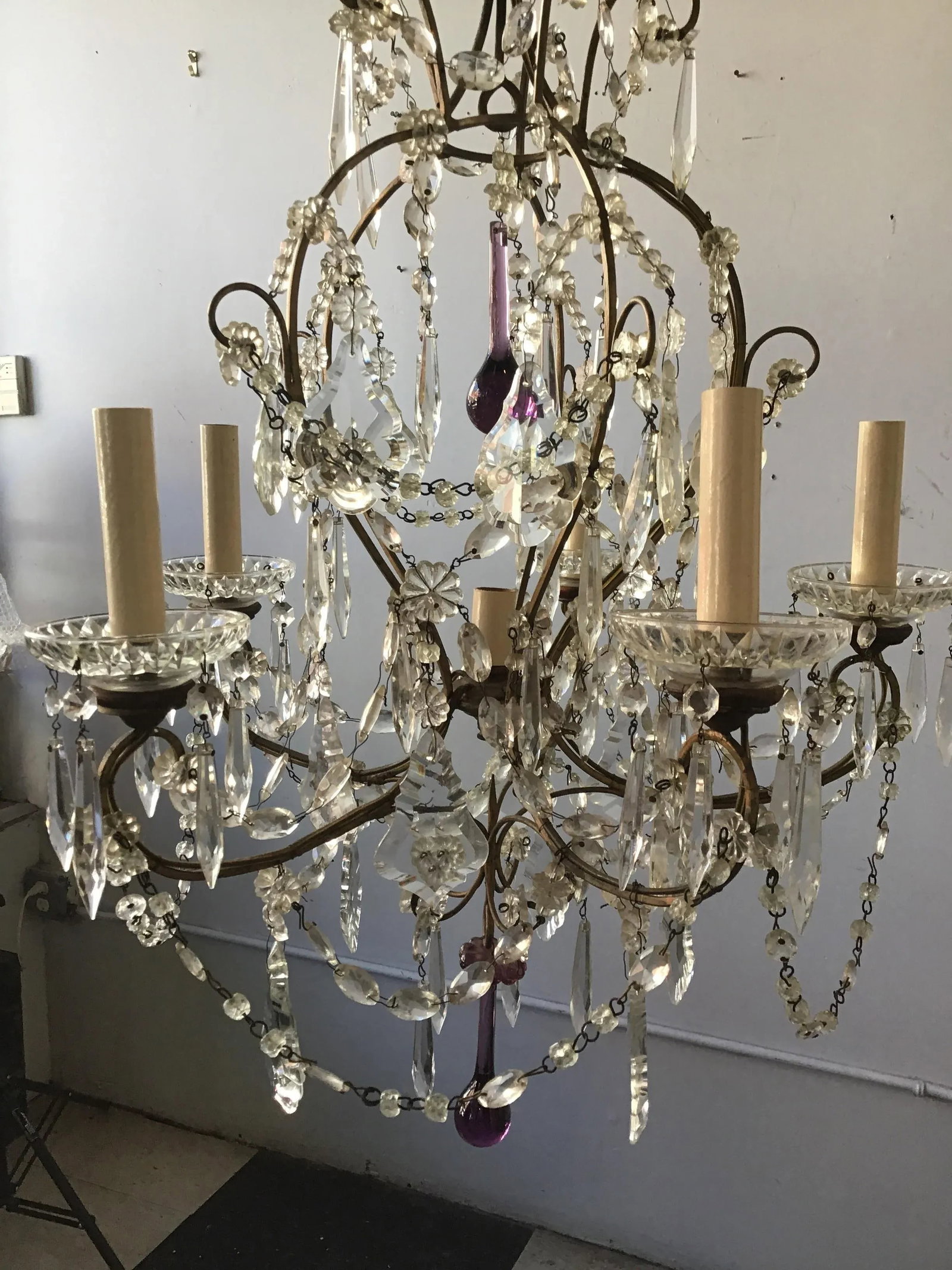 1960s Italian Crystal Chandelier - 5