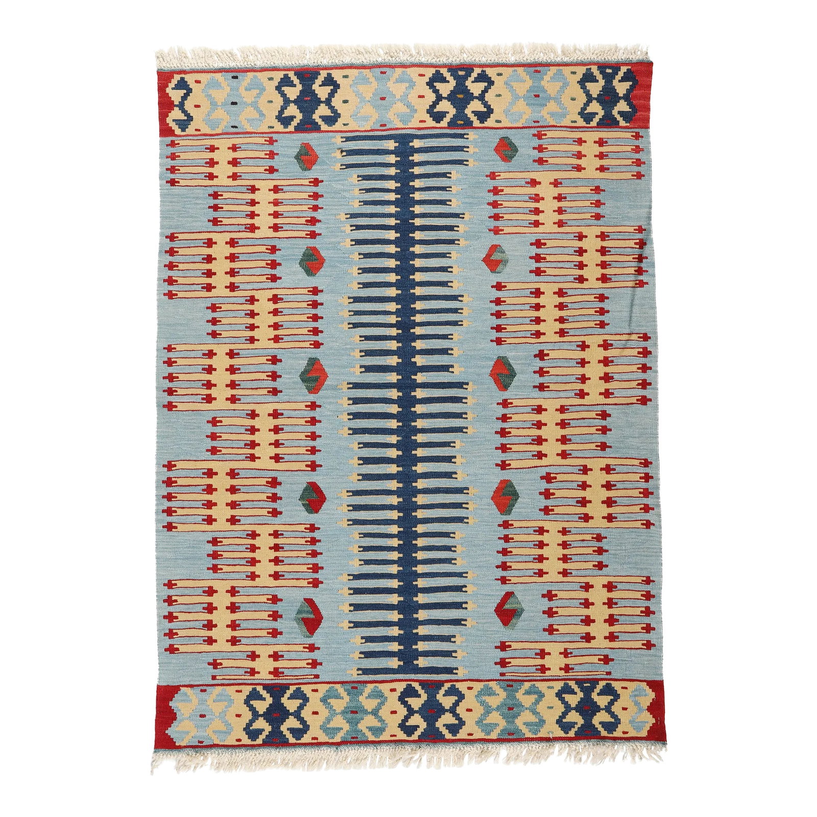 Handwoven Modern Oushak Reprodaction Fine Kilim: This is Handmade Flatweave Kilim, Made in Oushak area. this is new very fine reproduction oushak kilim is in perfect original conition, it is 100% pure wool and it is made with natural dyes., i can sa