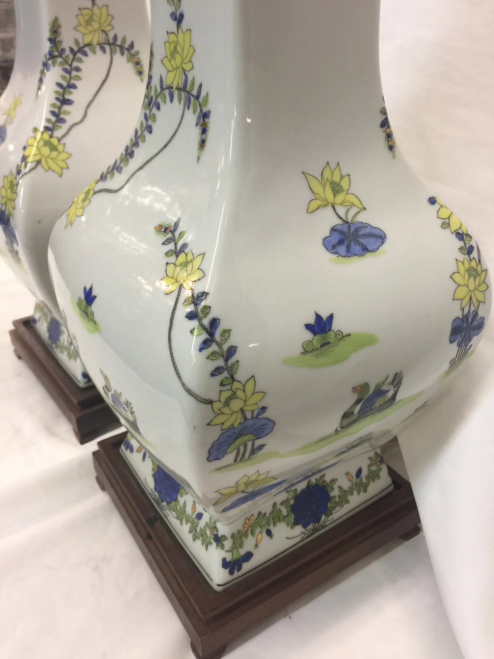 Antique Chinese Lamps a Pair - 6