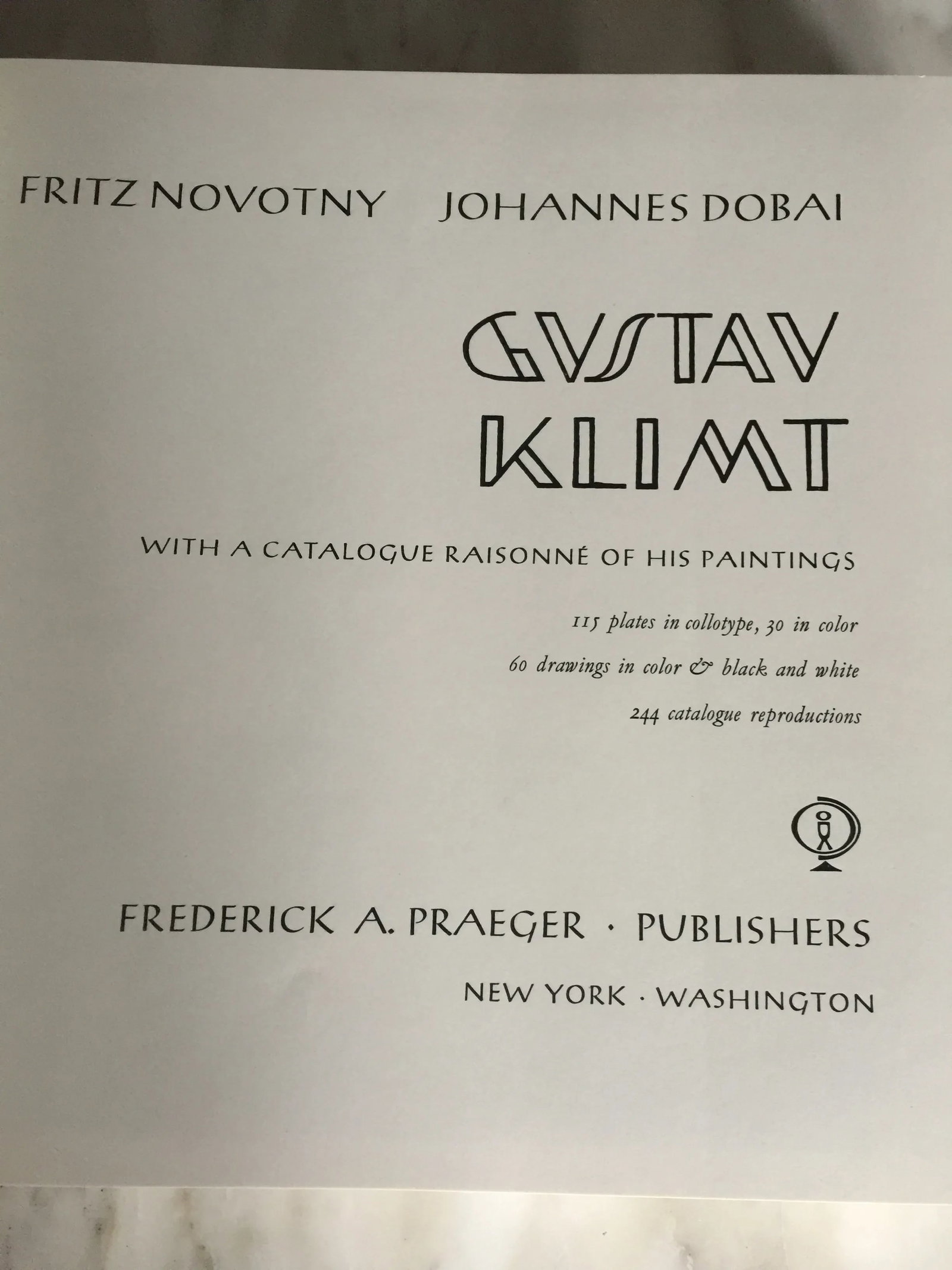 Gustav Klimt Hard Cover First Edition Book, 1968 by Fritz Novotny & Johannes Dobai - 12