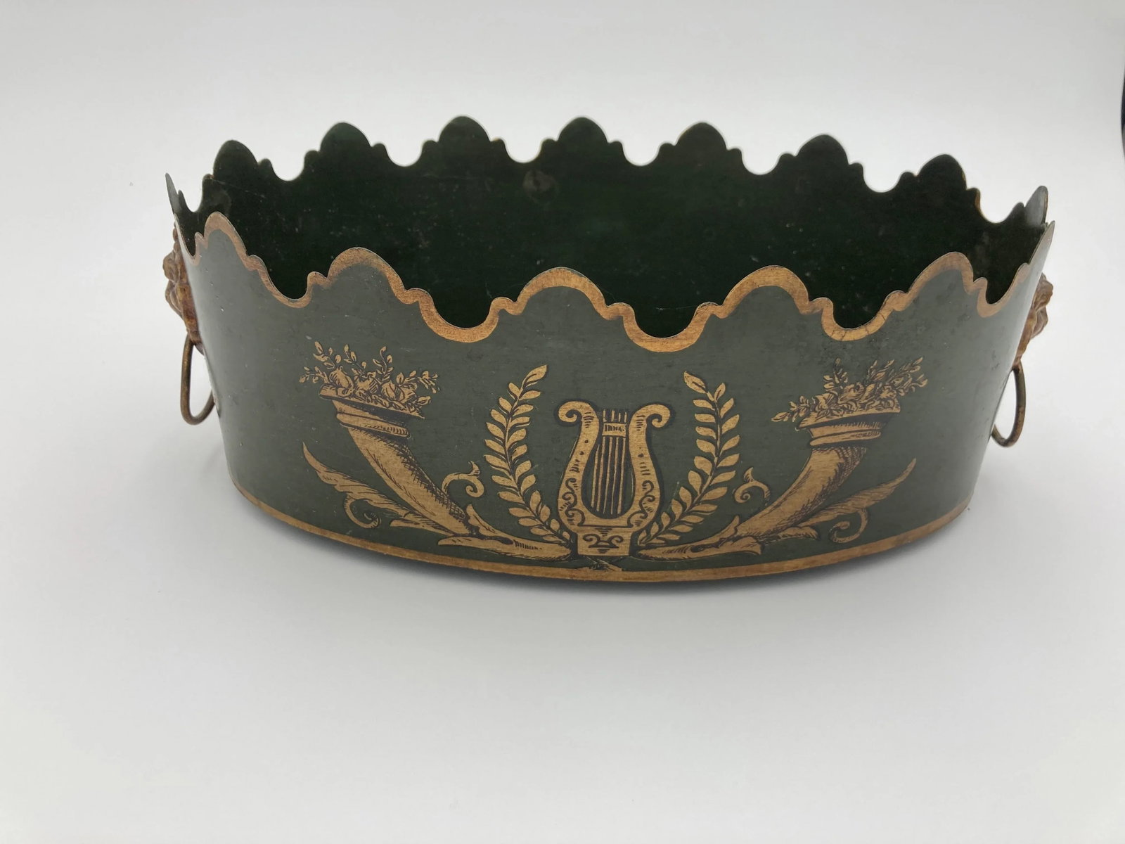 Vintage Italian Tole Cachepot Planter - 2