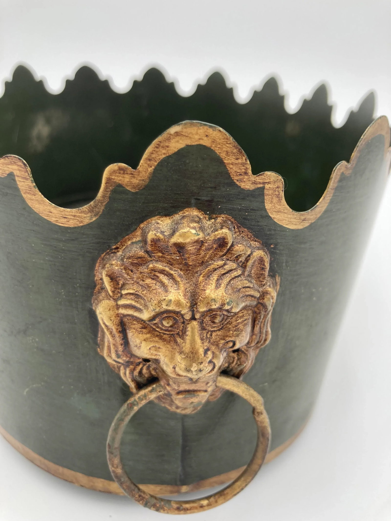 Vintage Italian Tole Cachepot Planter - 5