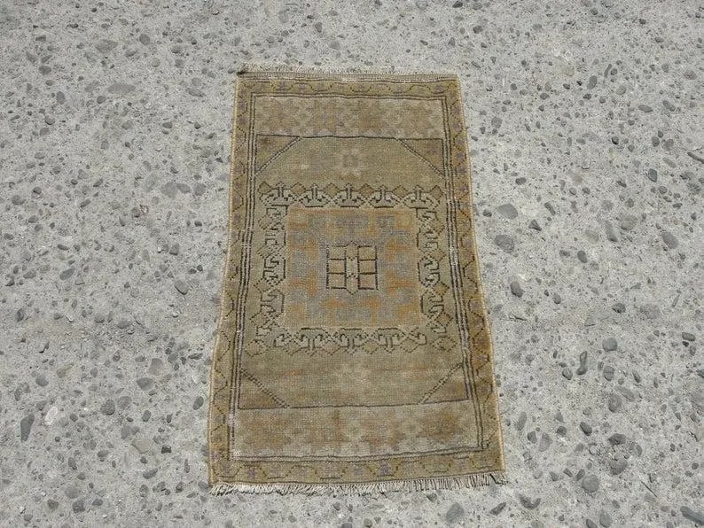 Hand Wowen Wool Turkish Rug, Rug,Vintage Rug,Beatifull Color Combination Turkish Retro Rug, Home Dec - 11