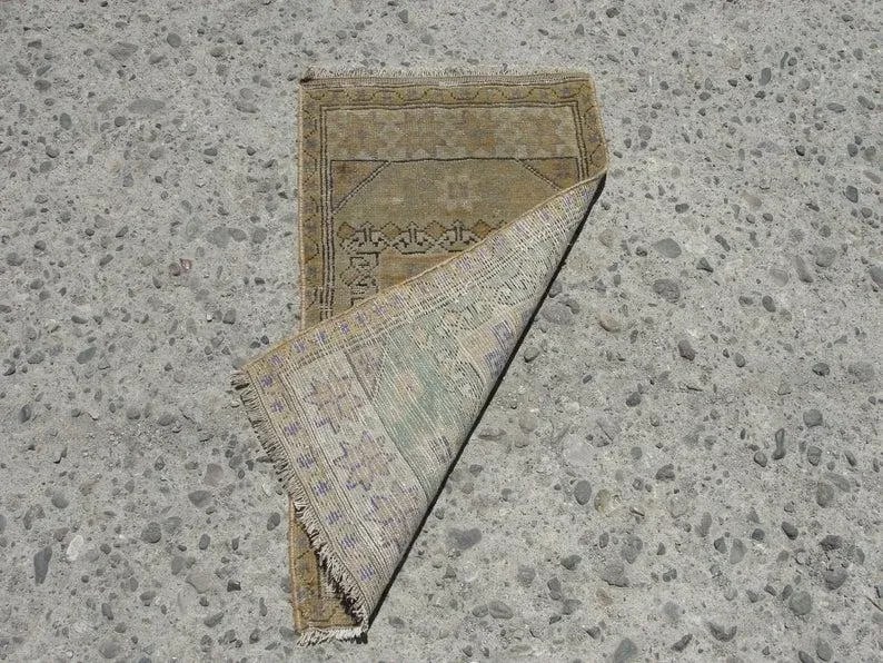 Hand Wowen Wool Turkish Rug, Rug,Vintage Rug,Beatifull Color Combination Turkish Retro Rug, Home Dec - 2