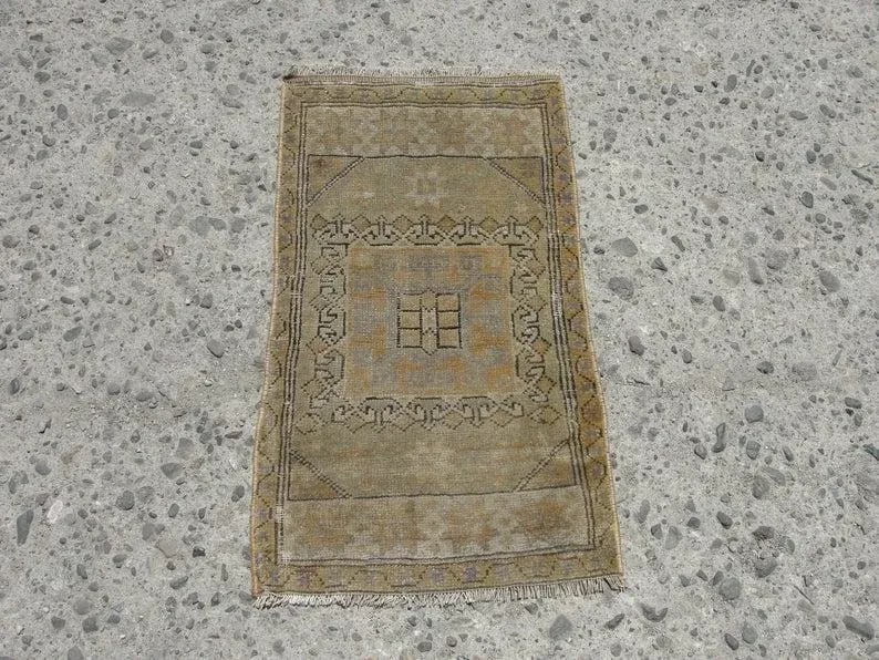 Hand Wowen Wool Turkish Rug, Rug,Vintage Rug,Beatifull Color Combination Turkish Retro Rug, Home Dec - 5