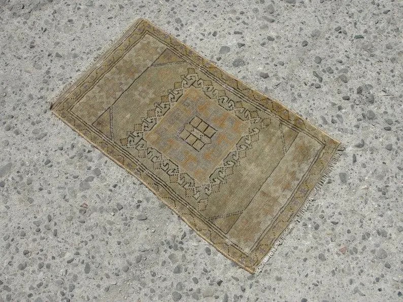 Hand Wowen Wool Turkish Rug, Rug,Vintage Rug,Beatifull Color Combination Turkish Retro Rug, Home Dec - 6