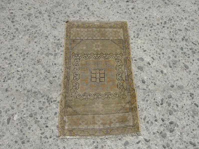 Hand Wowen Wool Turkish Rug, Rug,Vintage Rug,Beatifull Color Combination Turkish Retro Rug, Home Dec - 8