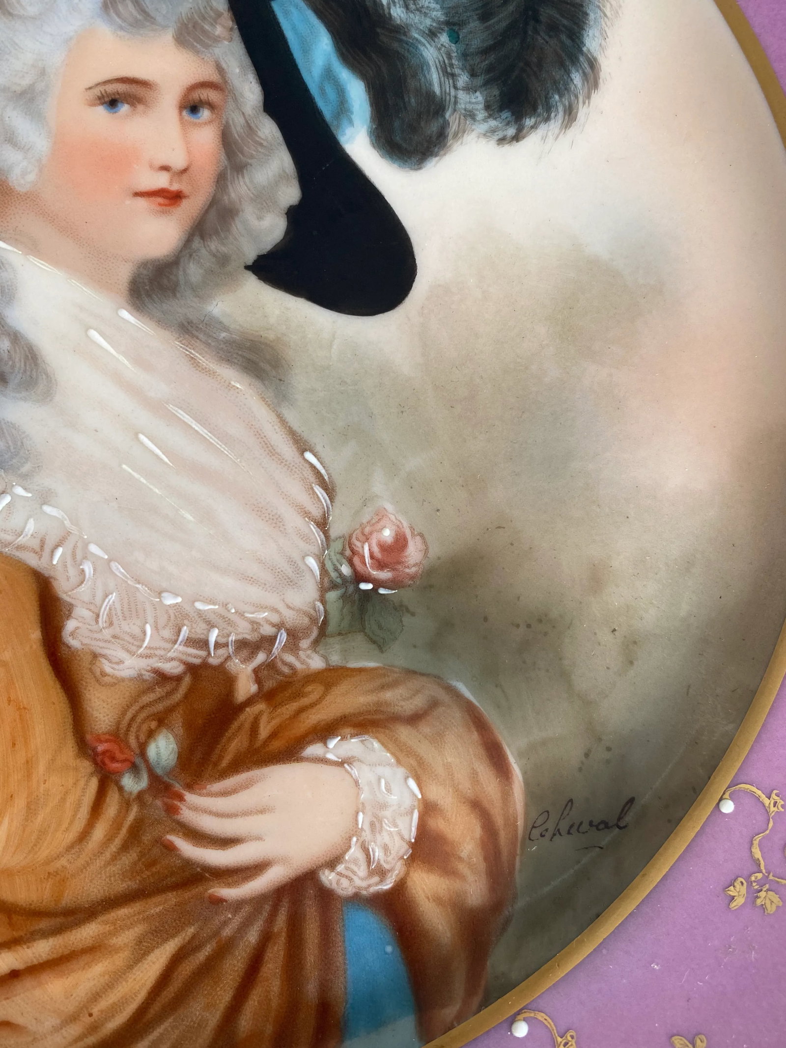 Antique Royal Vienna Signed Portrait Cabinet Plate - 2