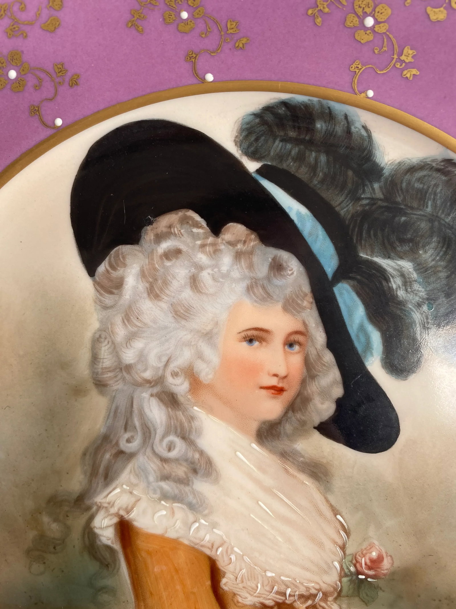Antique Royal Vienna Signed Portrait Cabinet Plate - 4