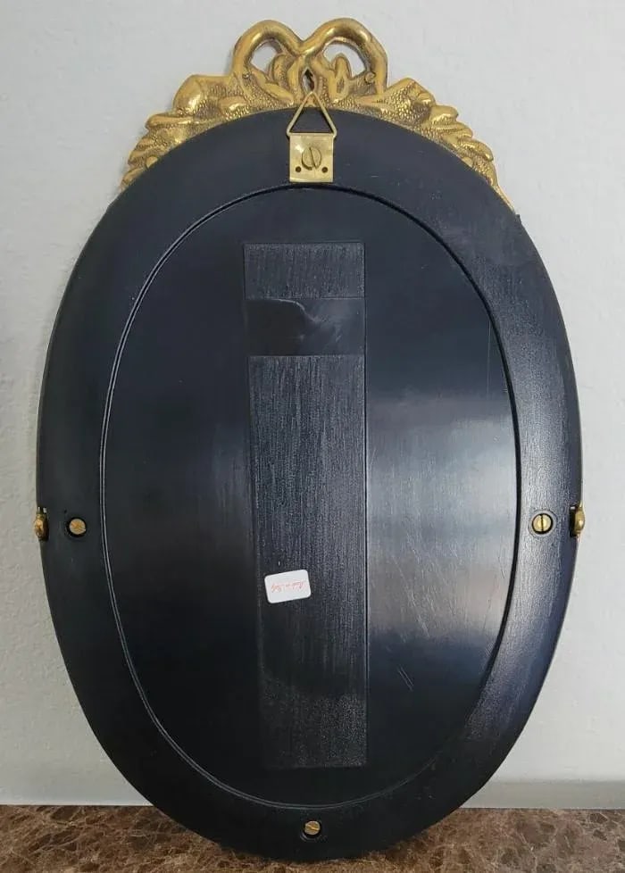 Italian Die-Cast Brass Wall Mirror in Brass Finish - 6