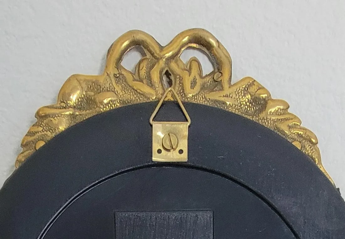 Italian Die-Cast Brass Wall Mirror in Brass Finish - 7