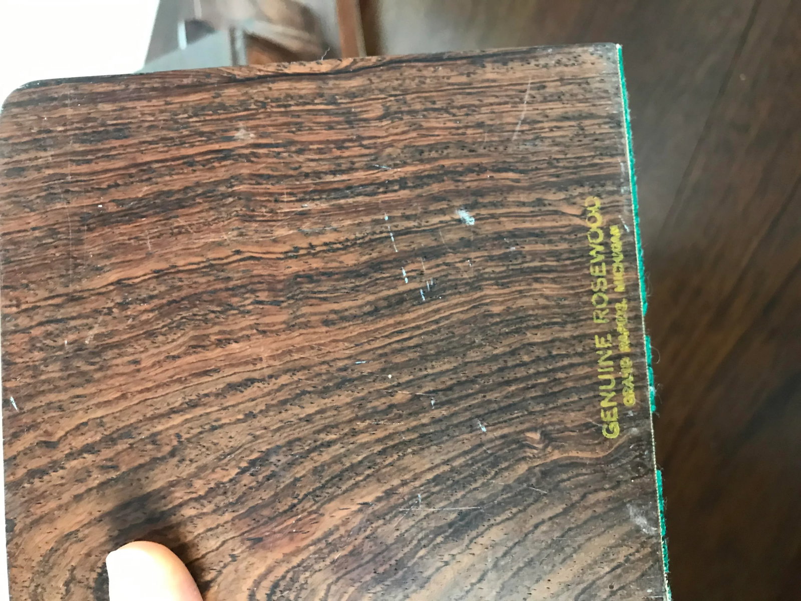 Vintage Mid Century Modern Art Deco Architectural Rosewood Bookends - a Pair - 3