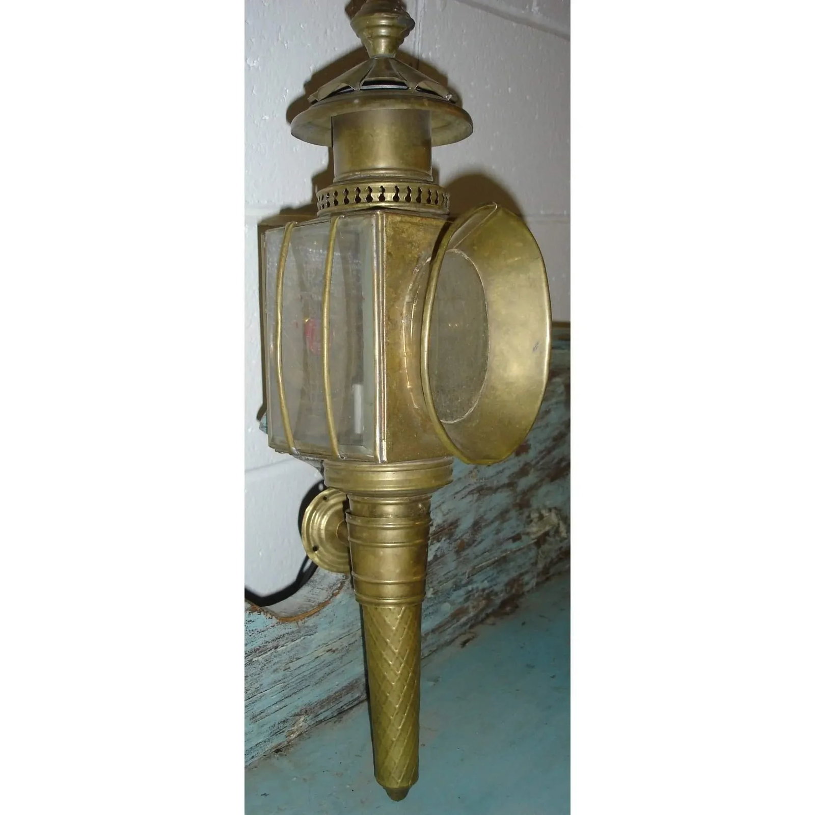 Early 20th Century American Coach Lamps Sconces - a Pair - 7