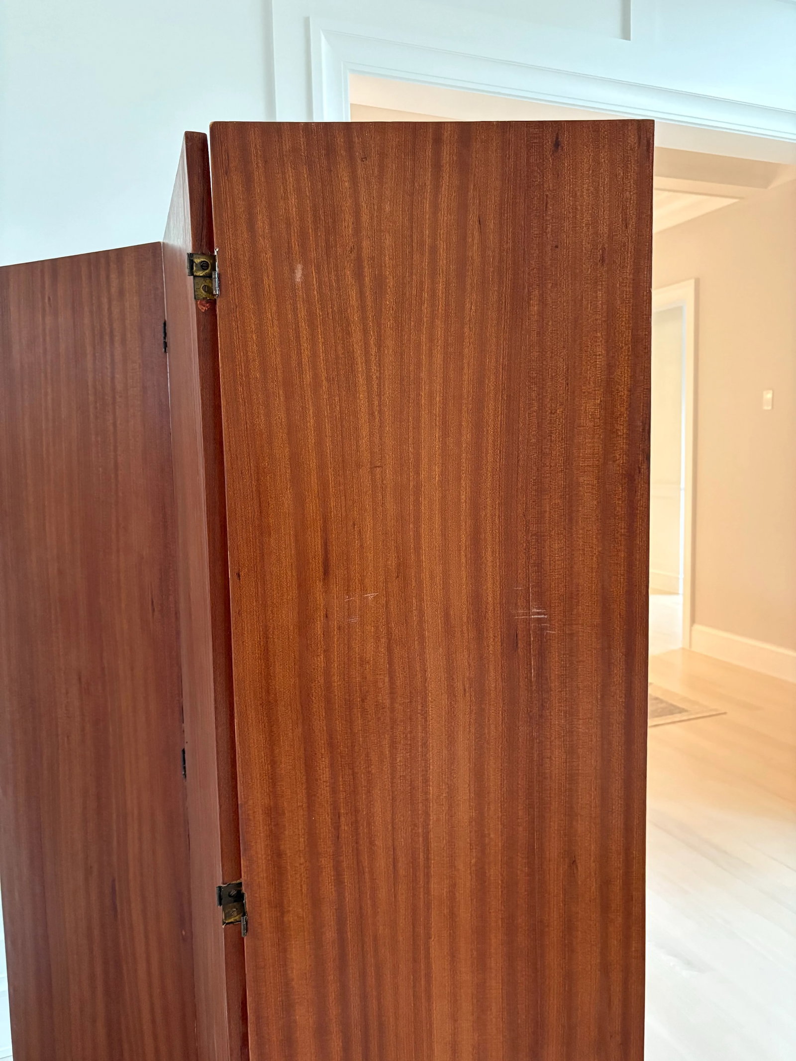 1970s Marquetry Wood Room Divider Screen, Jean Michel Frank - 7