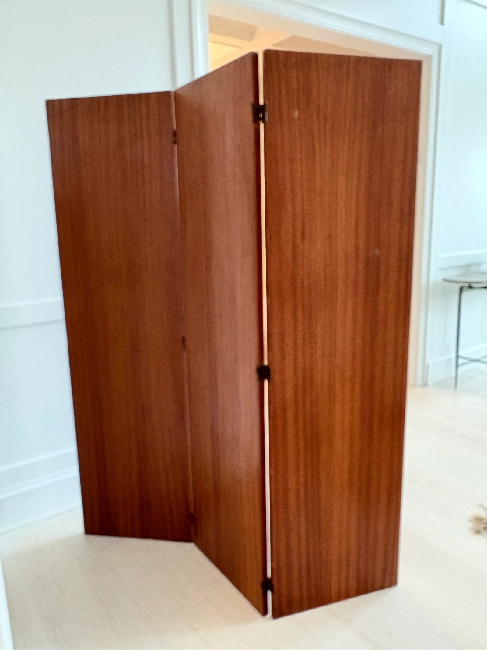 1970s Marquetry Wood Room Divider Screen, Jean Michel Frank - 9