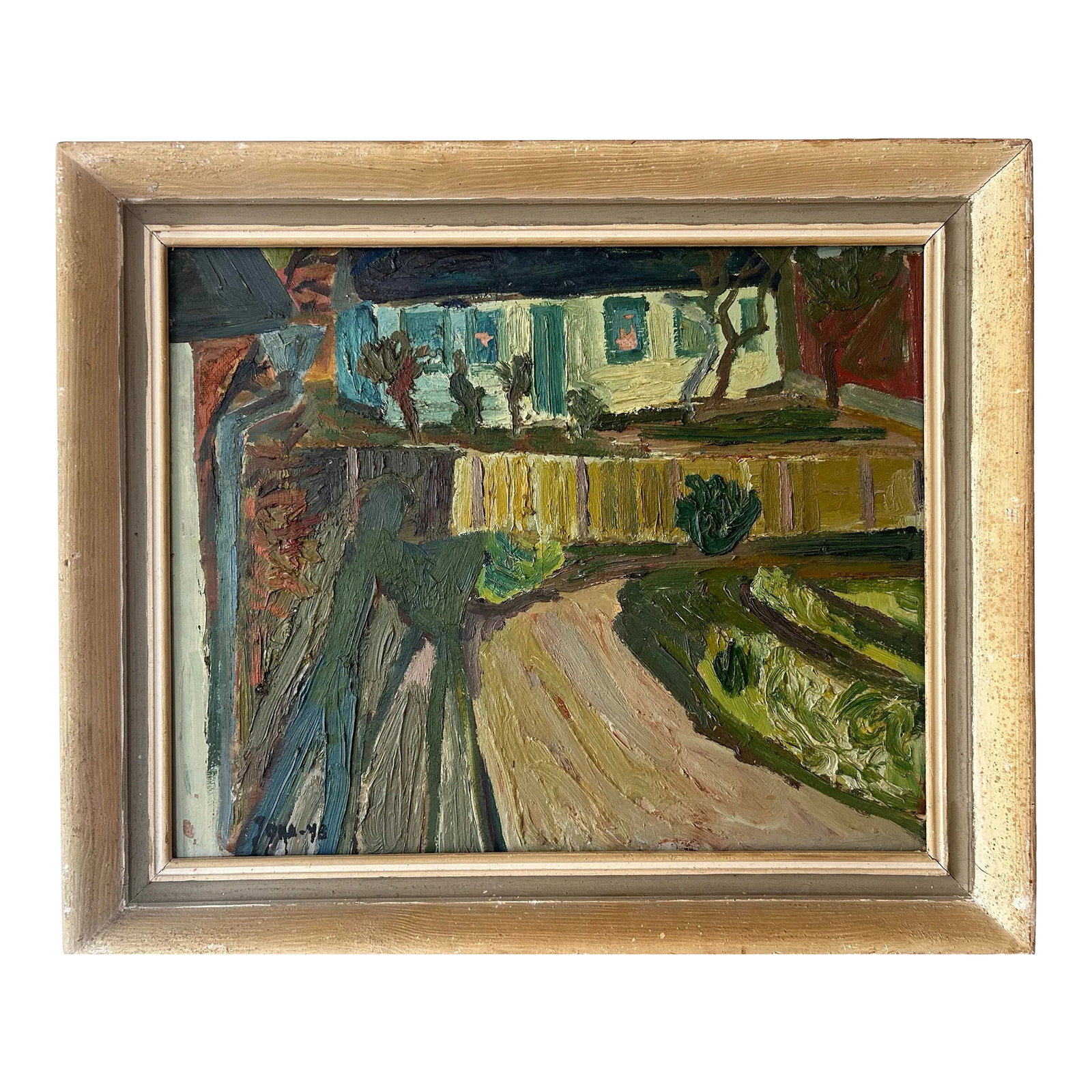1940s Swedish Mid-Century Painting by Gunnar Jonn, Framed (1 of 12)