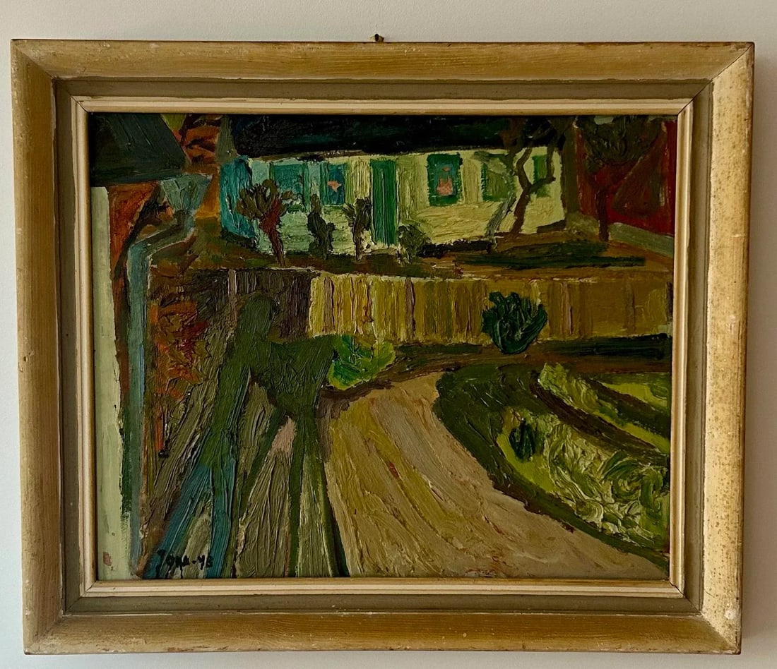 1940s Swedish Mid-Century Painting by Gunnar Jonn, Framed - 2