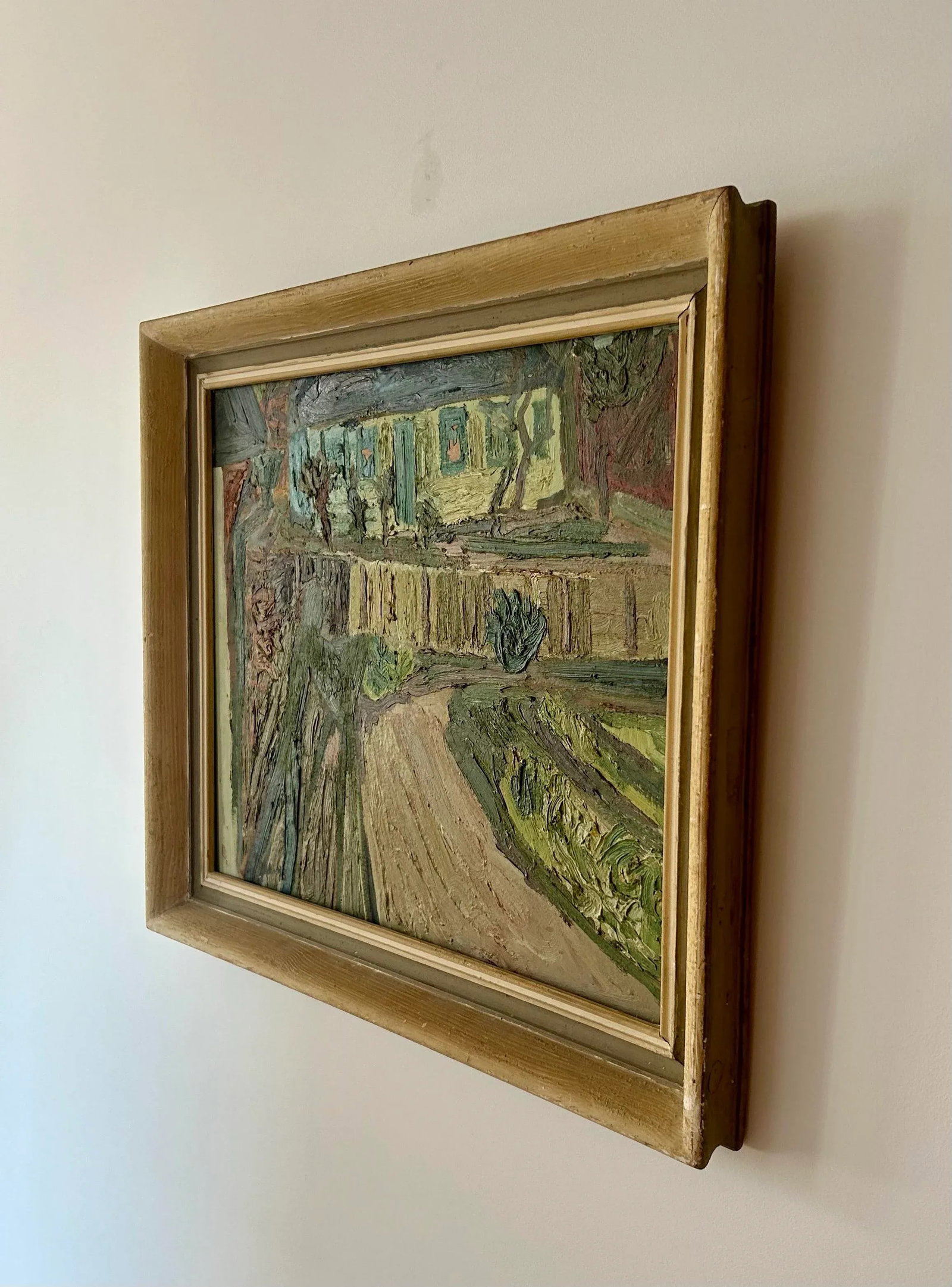 1940s Swedish Mid-Century Painting by Gunnar Jonn, Framed - 3