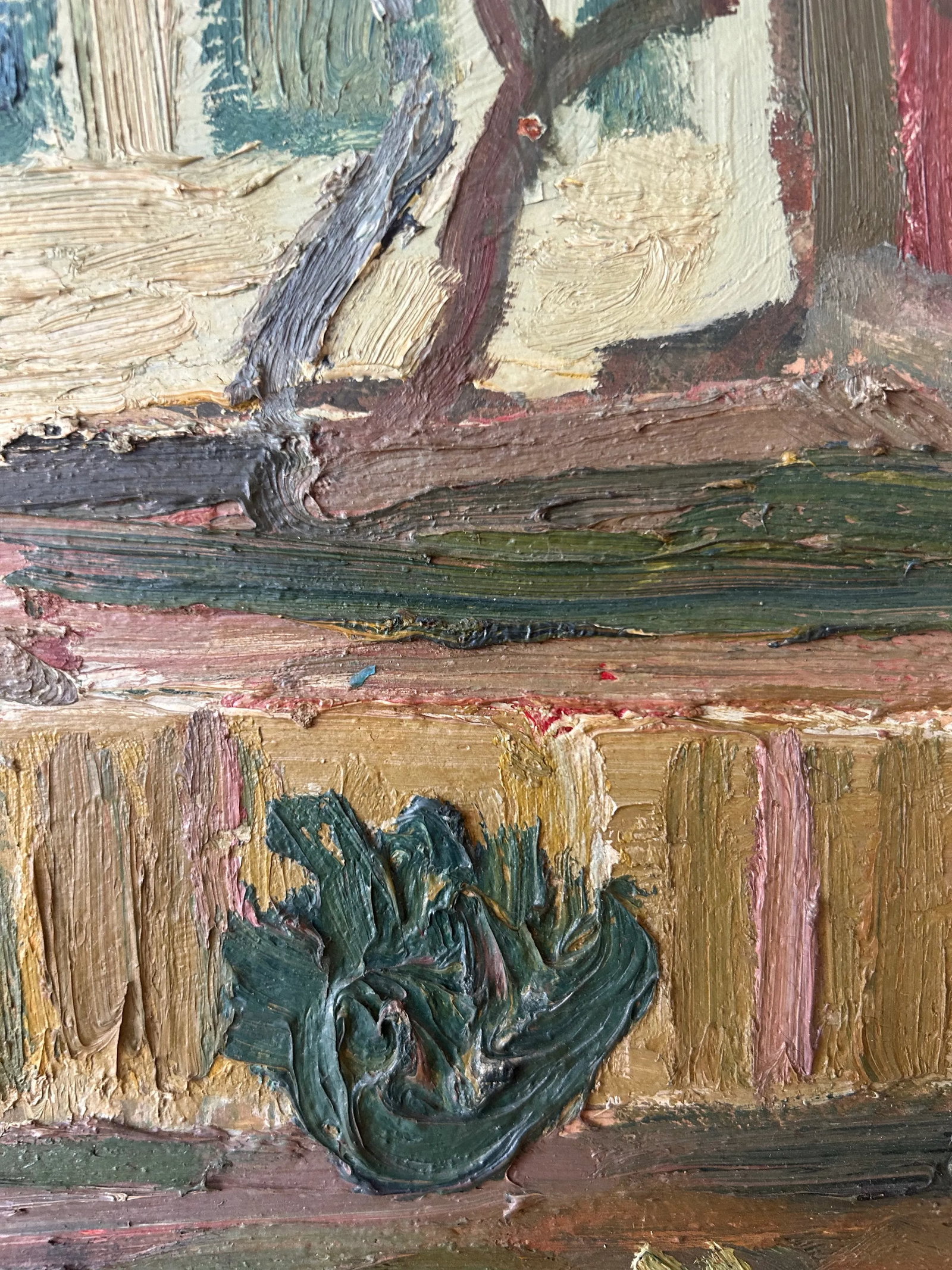 1940s Swedish Mid-Century Painting by Gunnar Jonn, Framed - 6