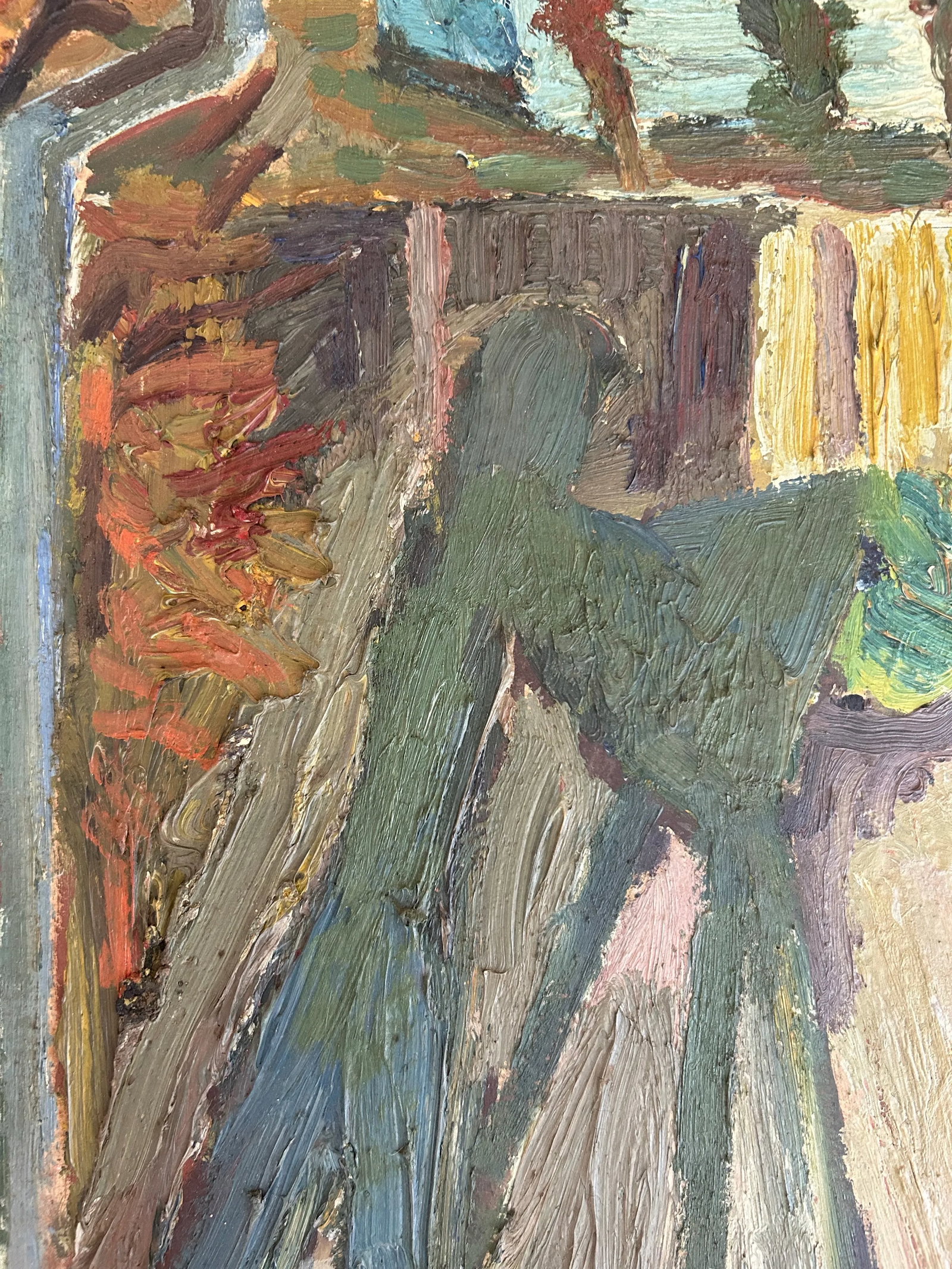 1940s Swedish Mid-Century Painting by Gunnar Jonn, Framed - 8