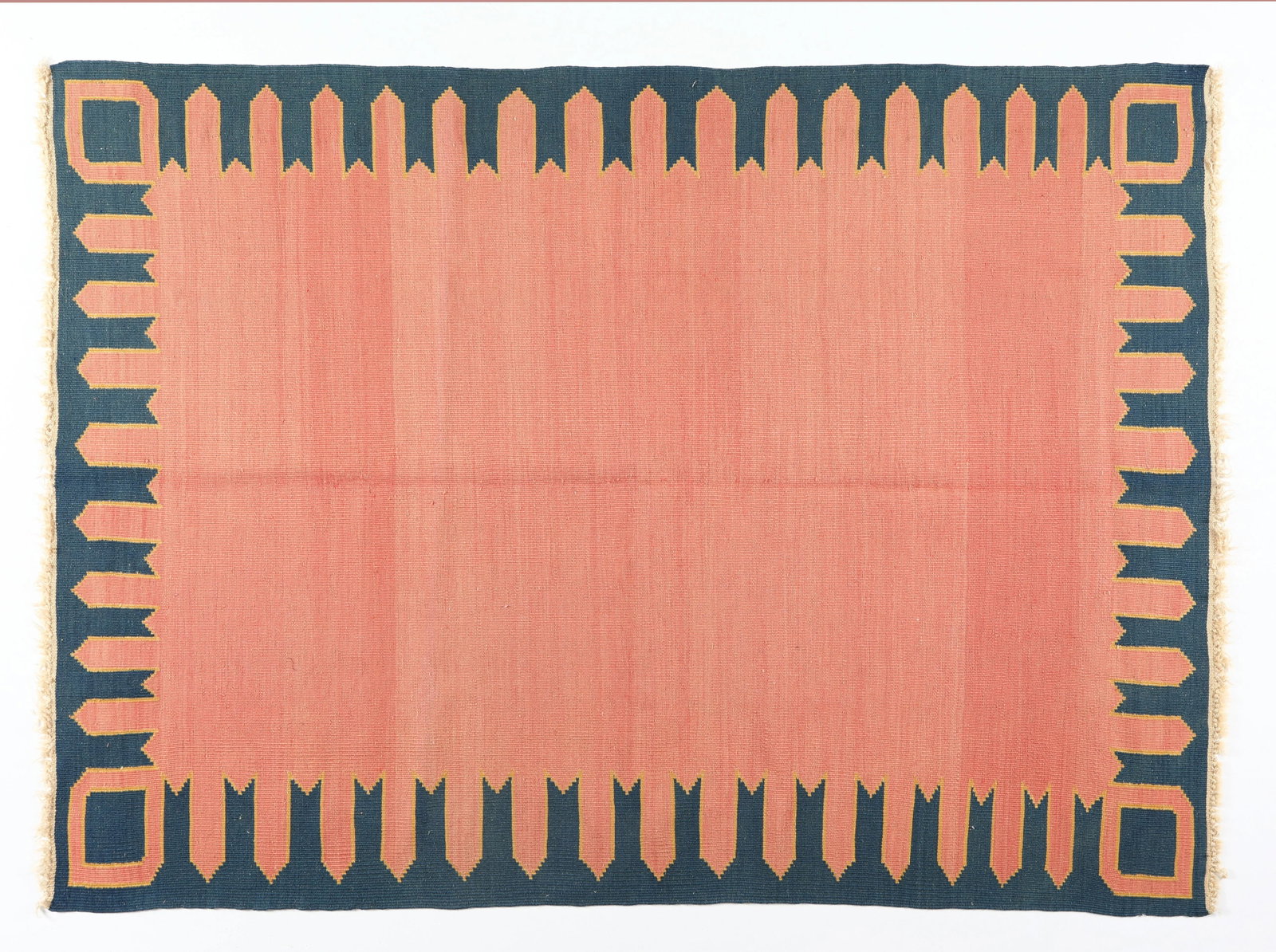 Handmade Flatweave Modern Oushak Kilim - 2