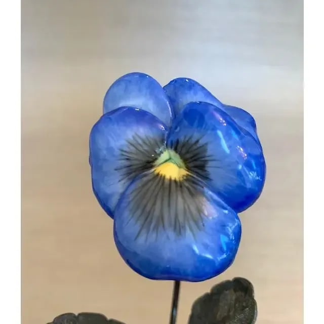 French Porcelain Potted Flower by Samuel Mazy - 4