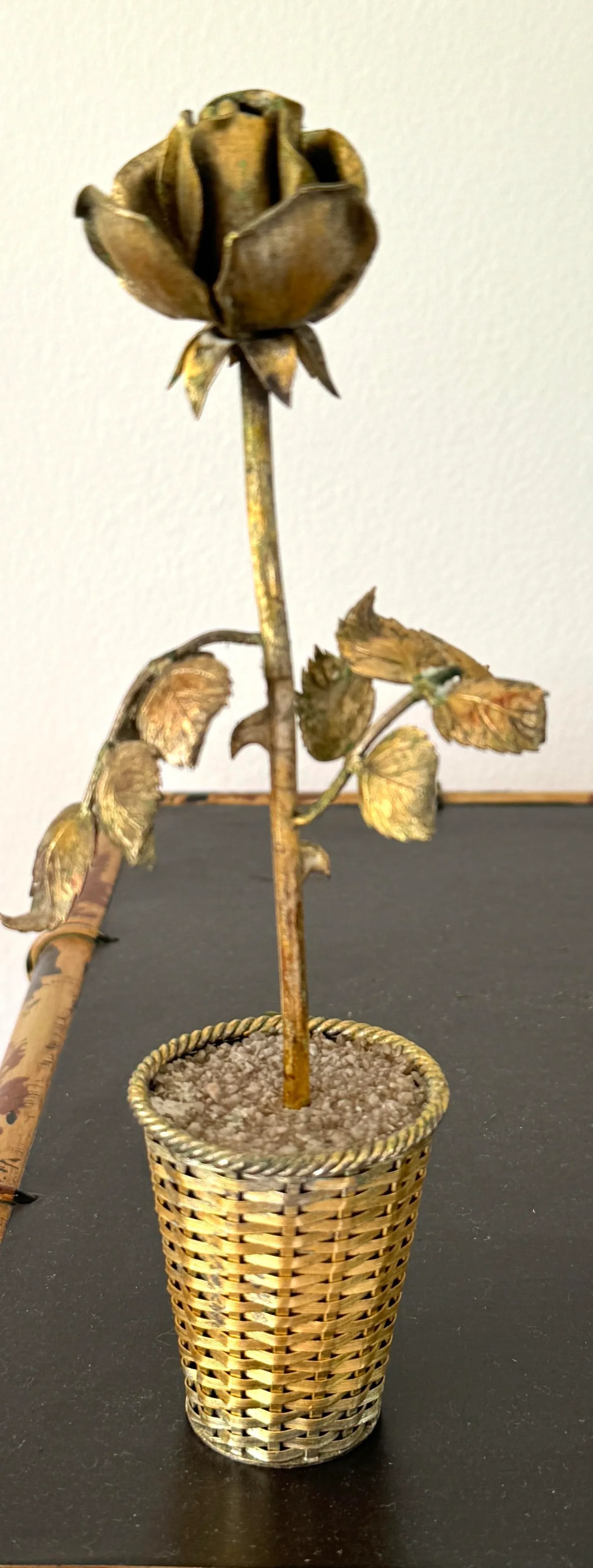 Vintage Tiffany & Co Gilded Sterling Potted Flowet - 7
