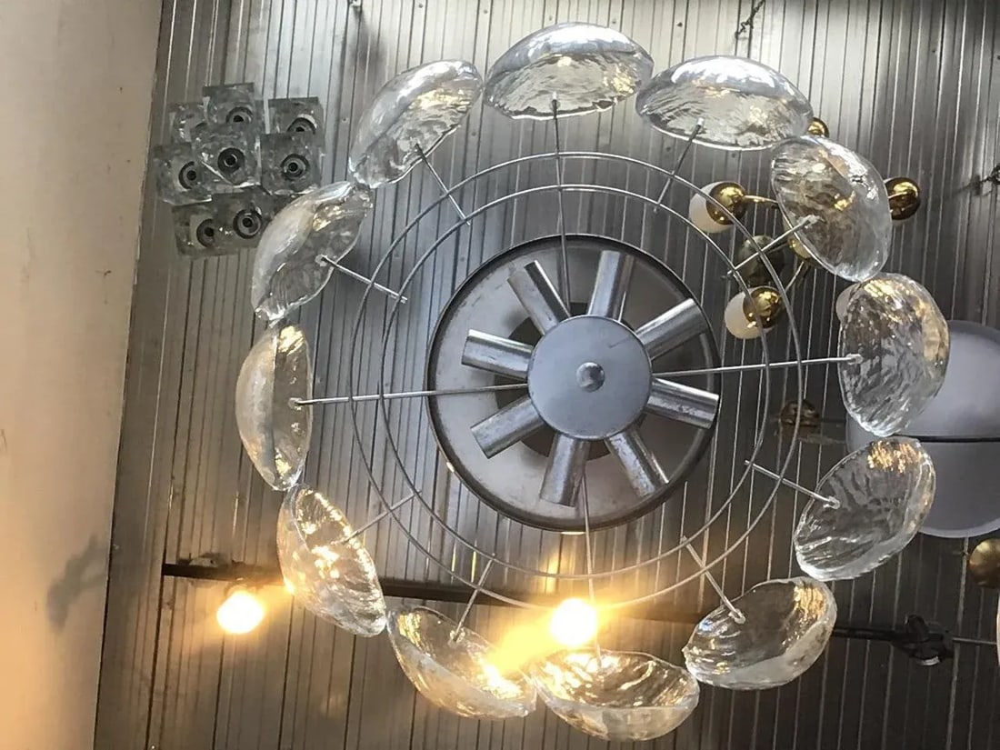 1970s Mazzega Glass Chandelier - 8