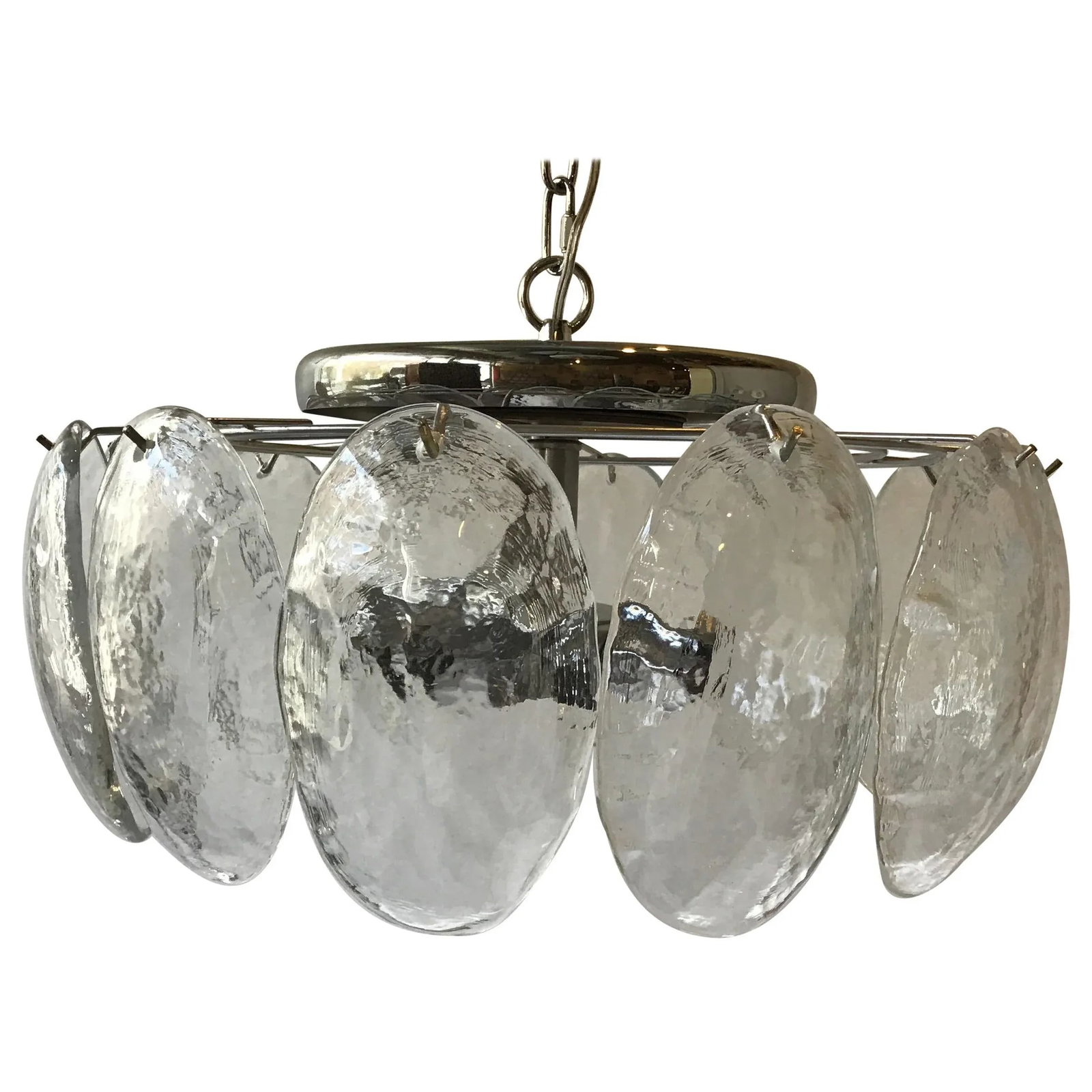 1970s Mazzega Glass Chandelier - 9