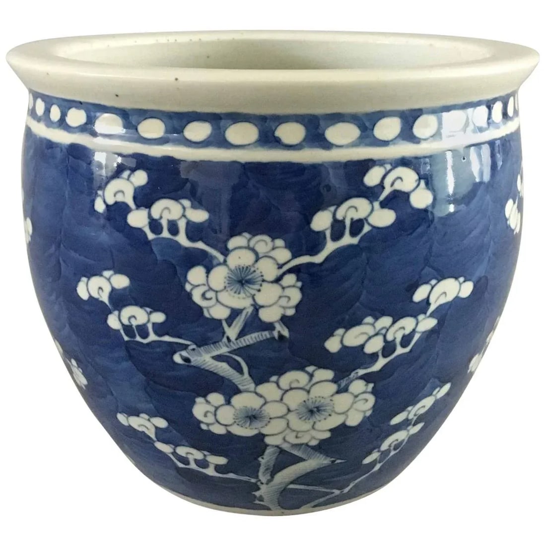 Chinese Export Blue and White Jardiniere - 8