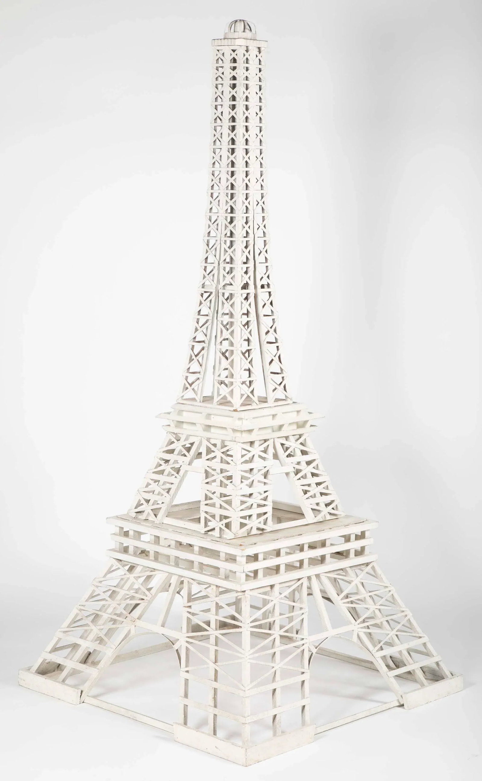 1950s Handmade Eiffel Tower Folk Art - 6