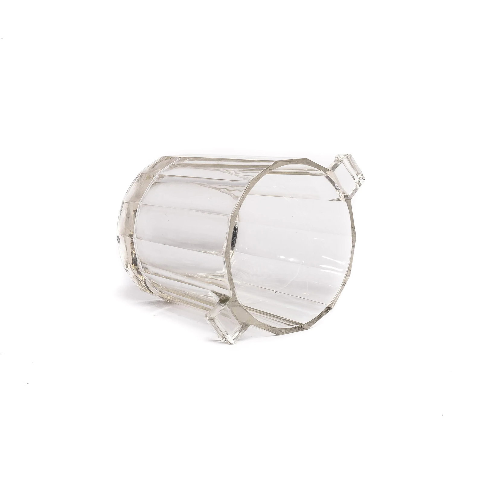 1940s Heavy Glass Ice Bucket - 2