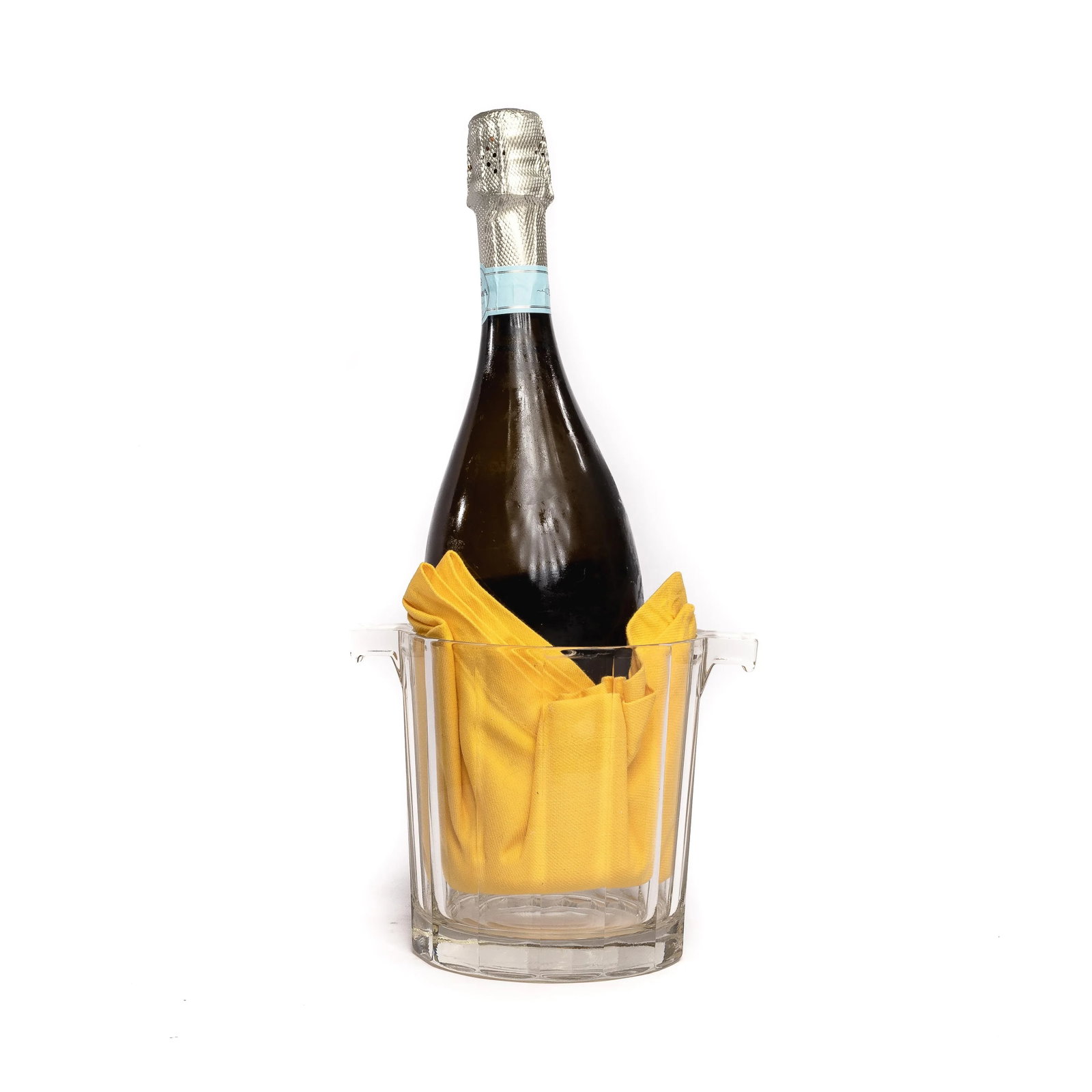 1940s Heavy Glass Ice Bucket - 3
