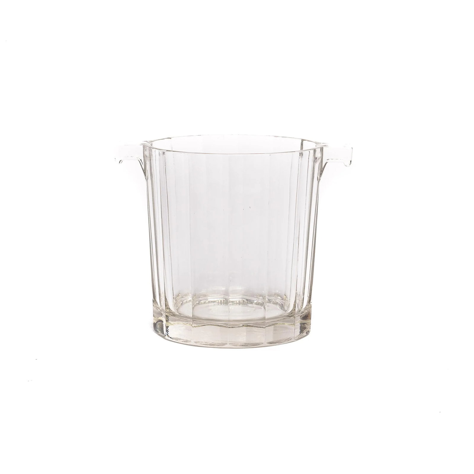 1940s Heavy Glass Ice Bucket - 4