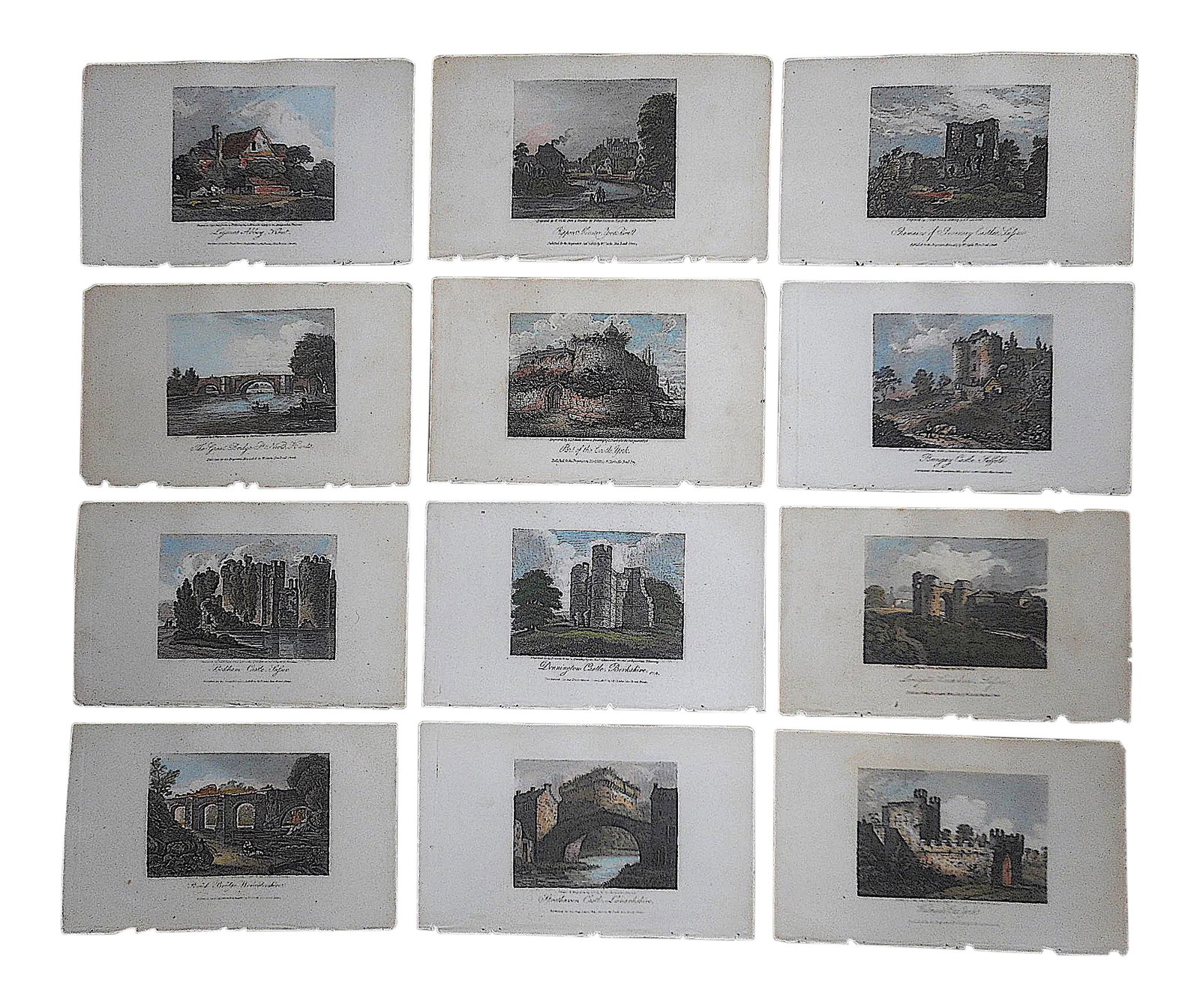 Antique 19th C. Engravings-4"x6.5"- Landscapes & Architectural Views-Set of 12 (1 of 6)