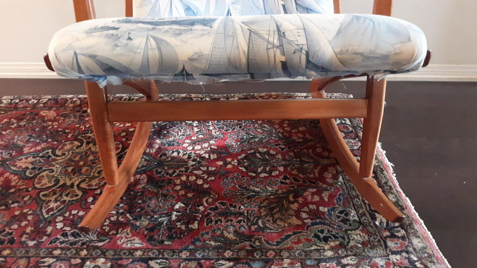 Vintage Teak Danish Modern Rocking Chair in the Style of Georg Jensen - 3