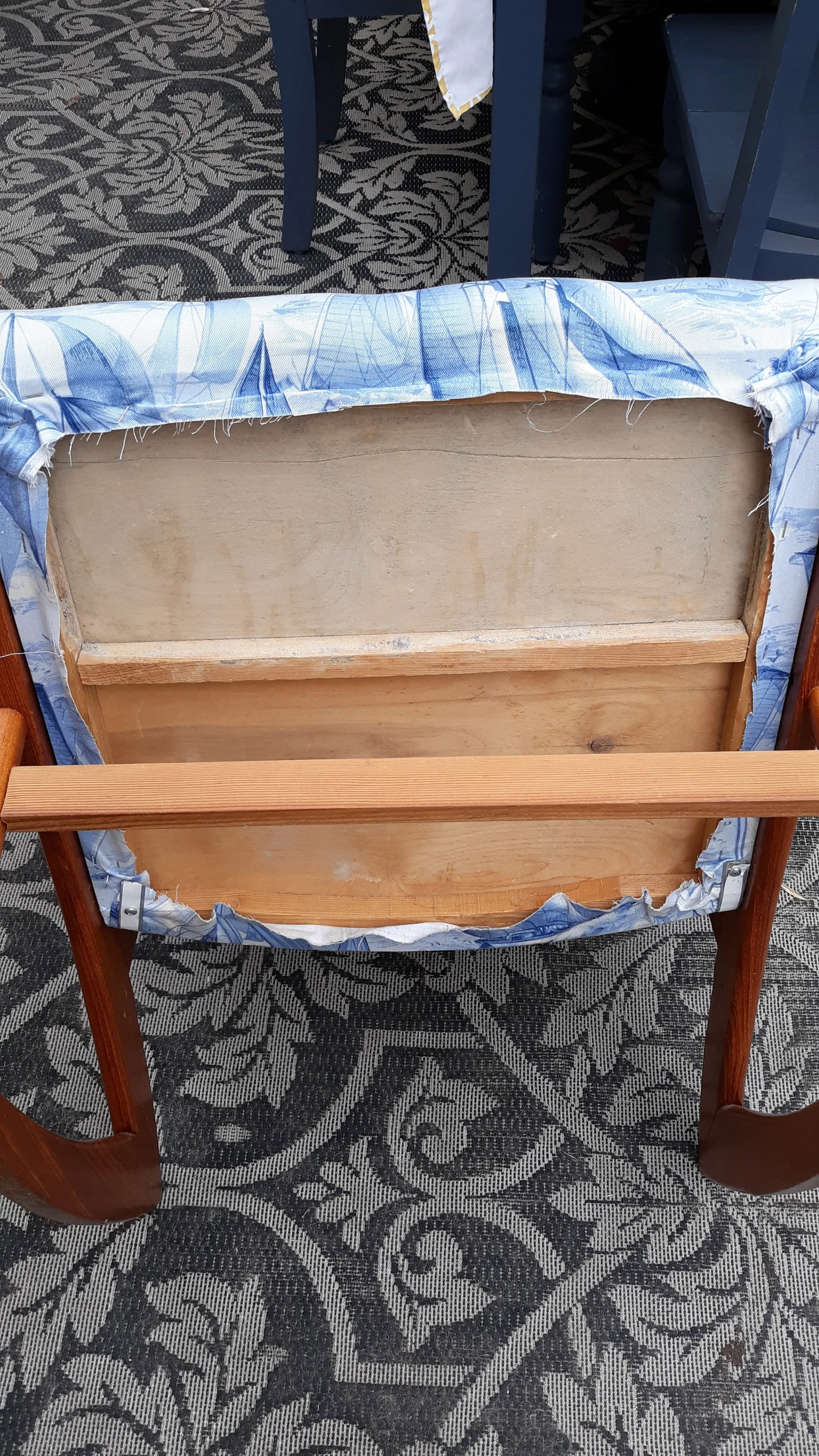 Vintage Teak Danish Modern Rocking Chair in the Style of Georg Jensen - 7