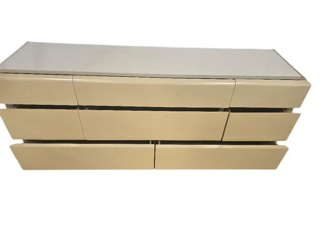 Lane Contemporary Modern Cream 70" Dresser / Wall Mirror - 2