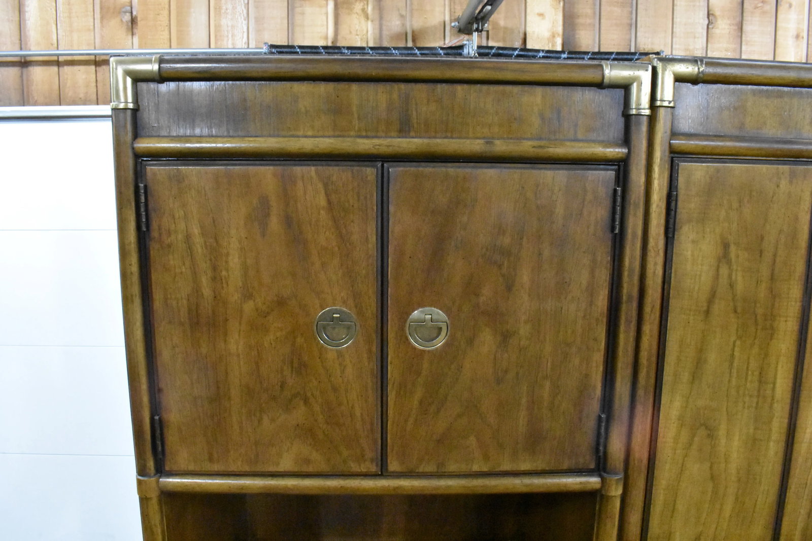Mid Century Drexel Accolade 3 Piece Wall Unit Secretary Chests of Drawers - 3