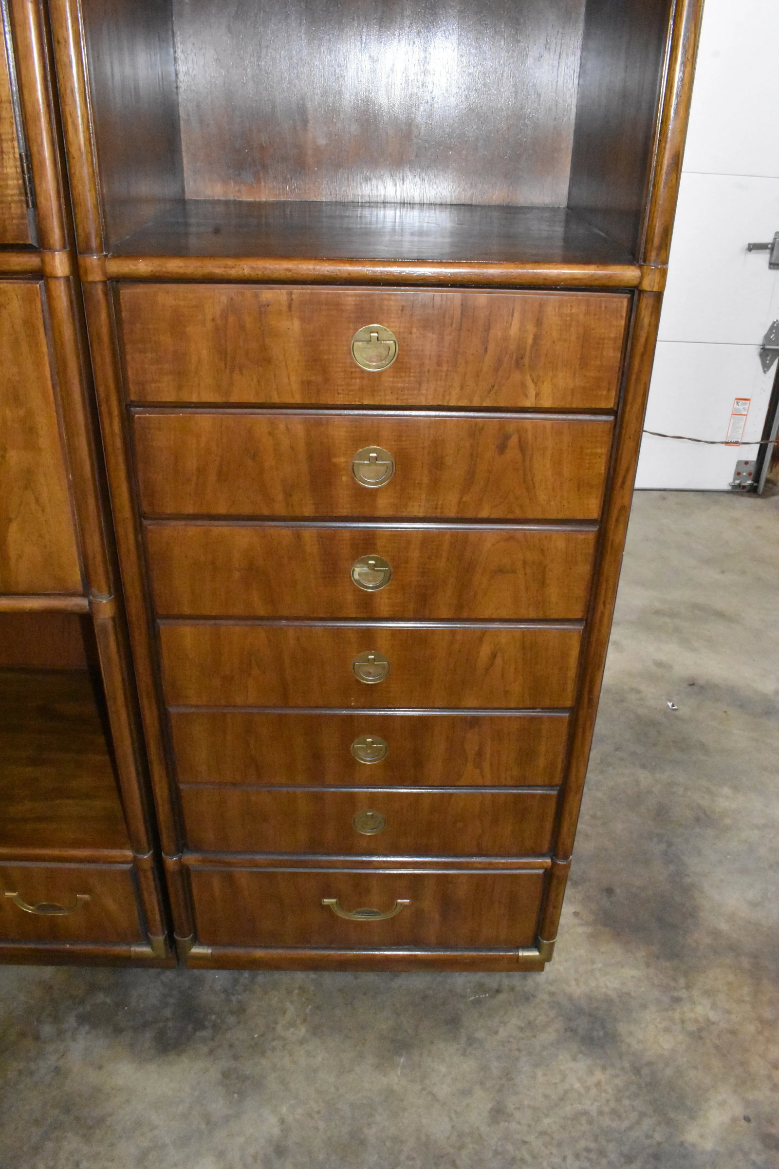 Mid Century Drexel Accolade 3 Piece Wall Unit Secretary Chests of Drawers - 4