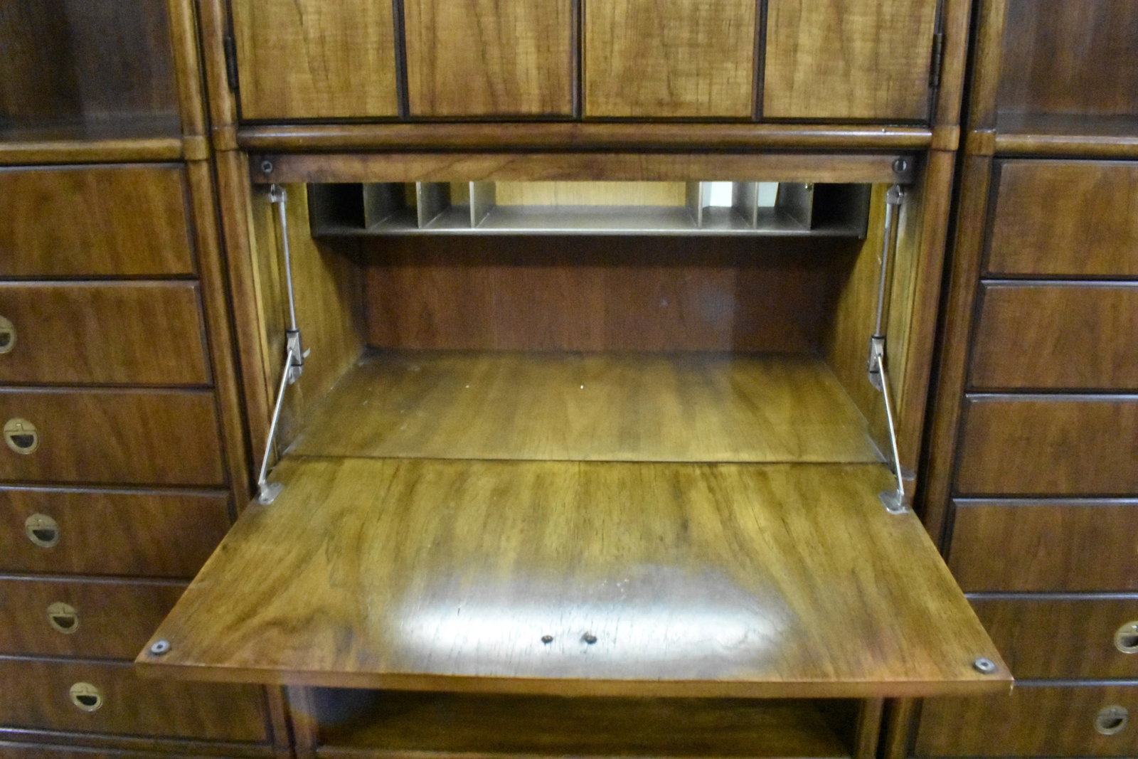 Mid Century Drexel Accolade 3 Piece Wall Unit Secretary Chests of Drawers - 9