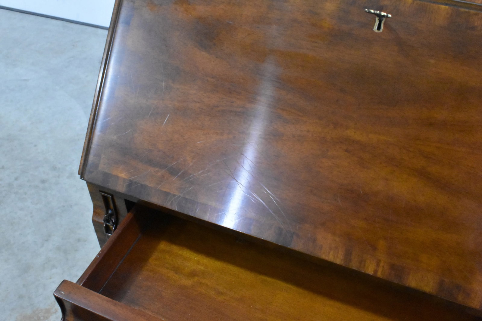 Maitland Smith Crotch Mahogany Ball & Claw Foot Slant Front Secretary - 11