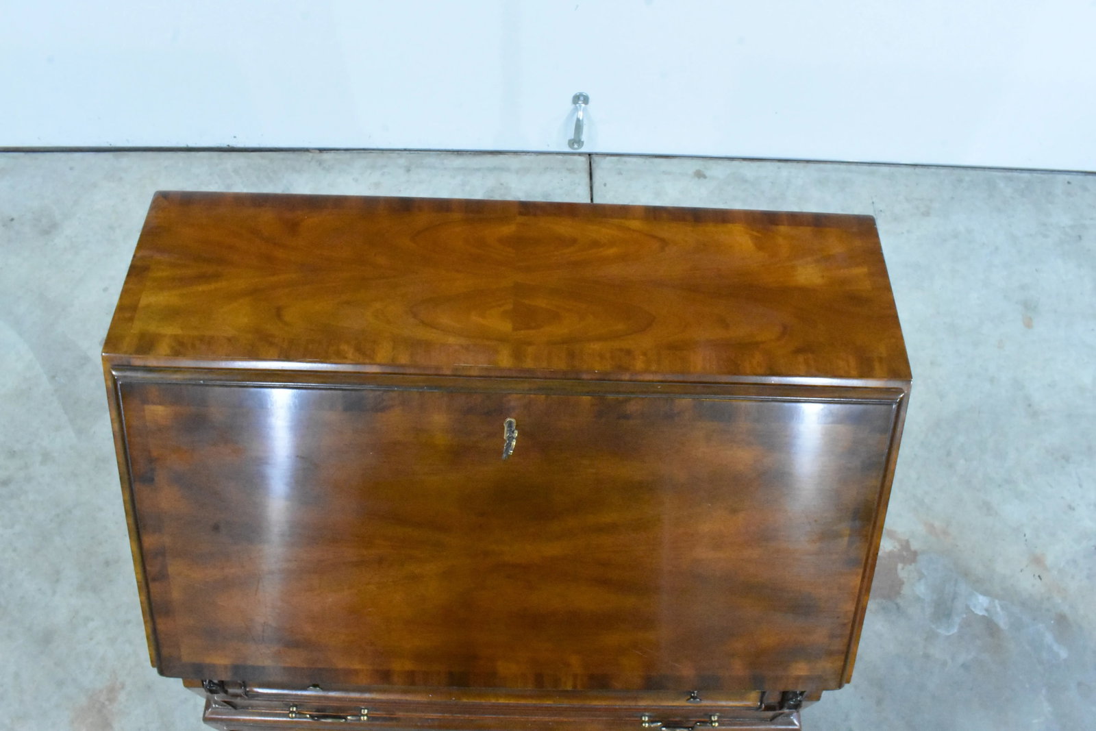 Maitland Smith Crotch Mahogany Ball & Claw Foot Slant Front Secretary - 4