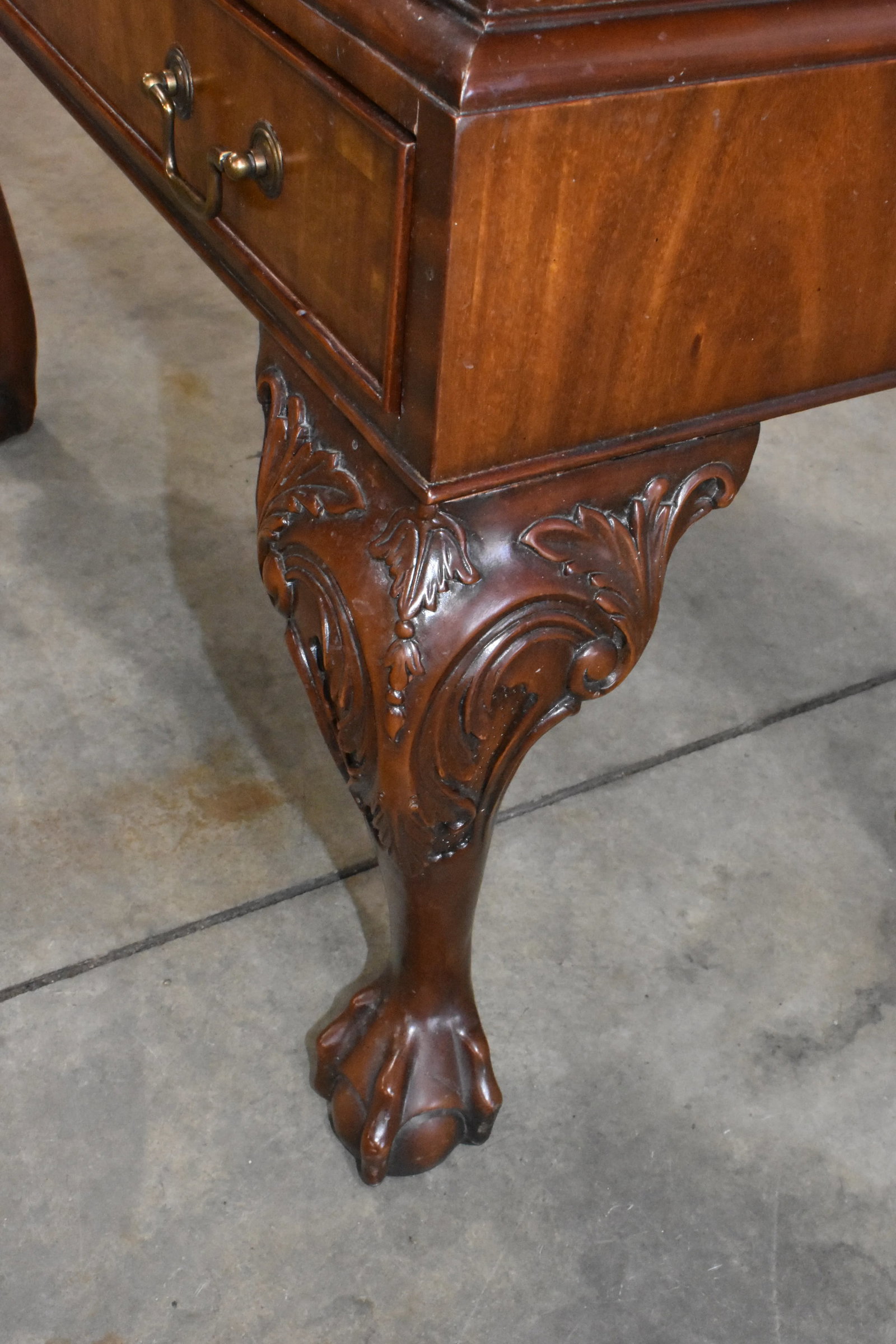 Maitland Smith Crotch Mahogany Ball & Claw Foot Slant Front Secretary - 7