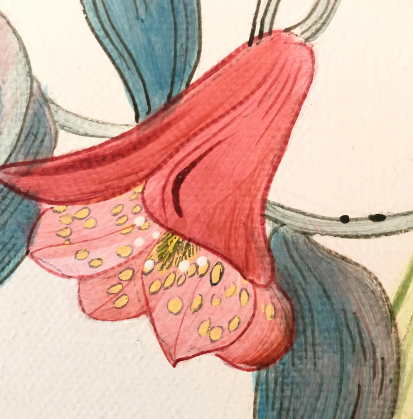 "Toucan Play at That Game" Tropical Bird Painting in the Chinoiserie Style - 4