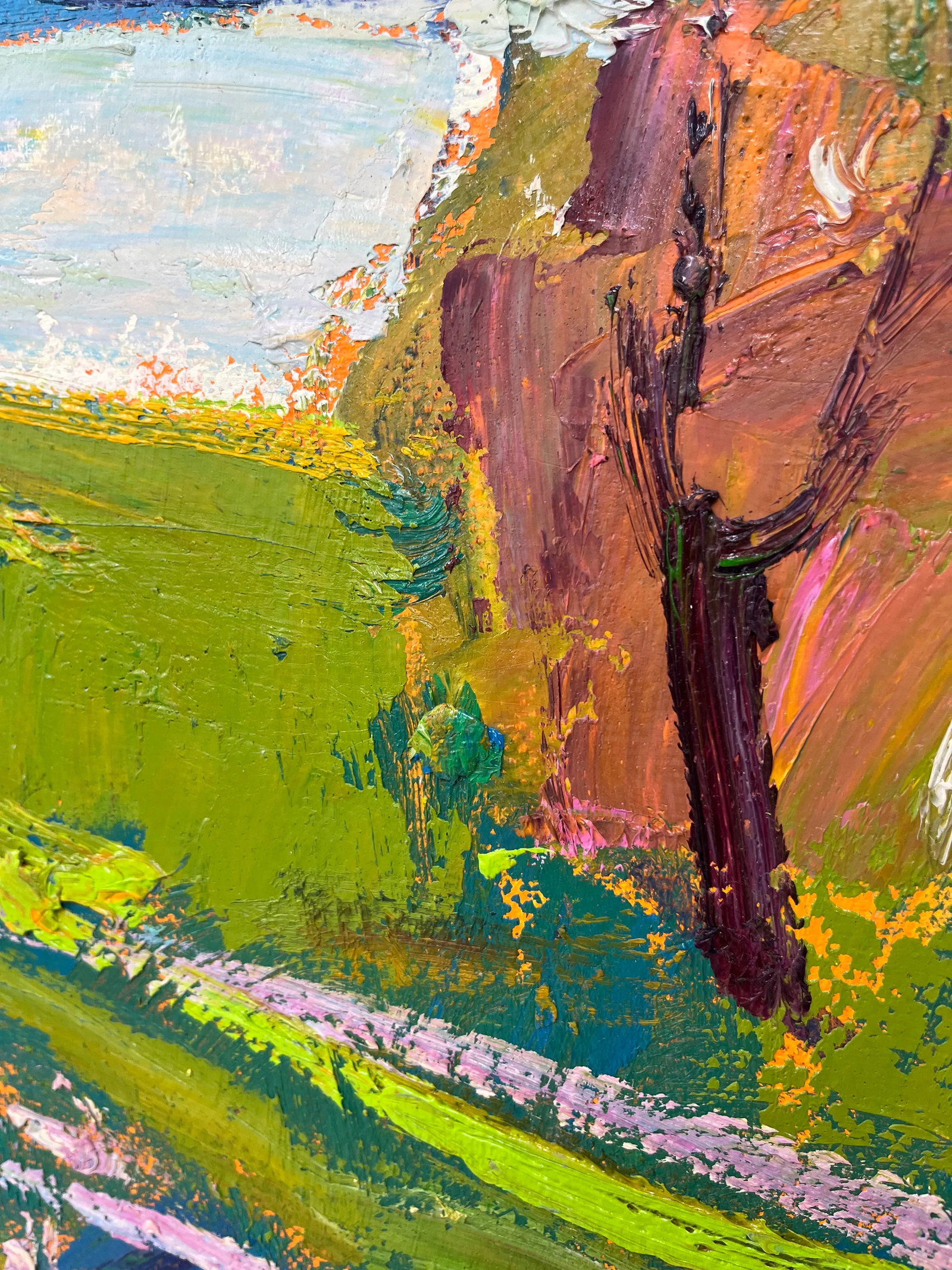 Impressionistic Landscape Original Oil Painting - 12